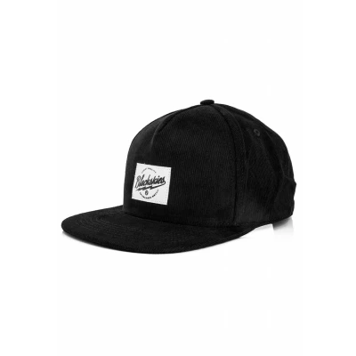 Abbildung von Blackskies® Ebony Snapback Cap Damen Herren Baseball Mütze Kappe Surfer Skater Basecap Schwarz Kord