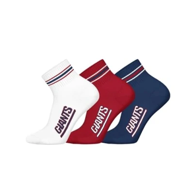 Abbildung von New York Giants 3pk Quarter Socks DBL/WHT/RED 35/38