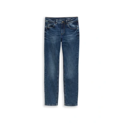 Abbildung von TOM Tailor Jeans Straight Leg, Damen, Größe: 26x30, Mid stone wash denim blue