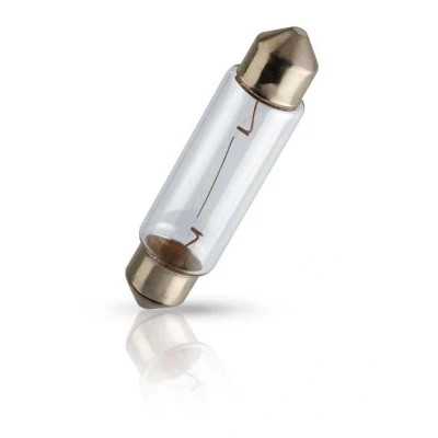 Abbildung von PHILIPS 12866B2 Glühlampe, Kennzeichenleuchte 12 10 Soffittenlampe T10,5x43 SV8.5 VOLKSWAGEN: TRANSPORTER 4 Bus, Touran I, Golf 5, BMW: 5 Saloon