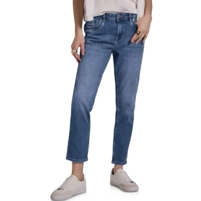 Abbildung von STREET ONE STUDIO Damen F378926 Jeans im Destroyed Look, Medium Blue Wash, 29