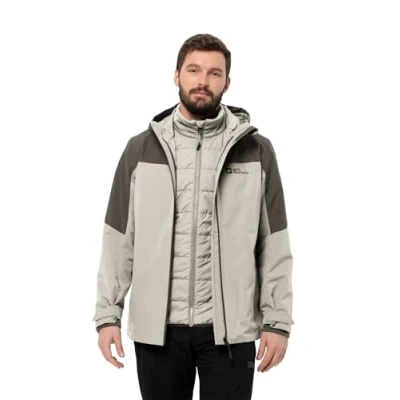 Abbildung von Jack Wolfskin Taubenberg 3IN1 Jacket Winterjacke, Herren, Größe: 3XL, Seal