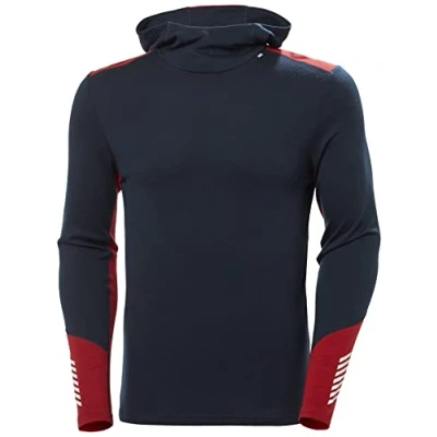 Abbildung von Herren Helly Hansen Lifa Merino Midweight Hoodie, Marineblau, M