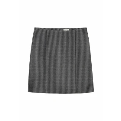 Abbildung von TOM Tailor Alinienrock, Damen, Größe: 34, Navy grey check design