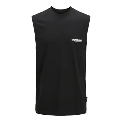 Abbildung von Jack &amp; Jones Rundhalsausschnitt Top, Herren, Größe: Small, Black