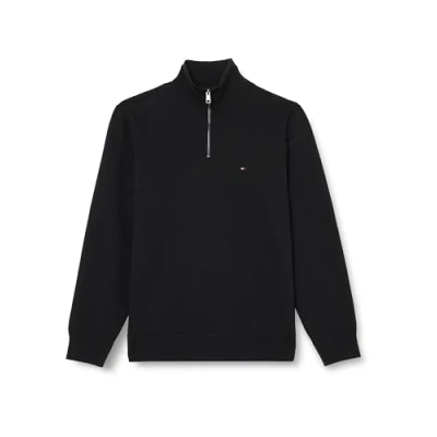 Abbildung von Tommy Hilfiger Essential ZIP Sweatshirt, Herren, Größe: Small, Black