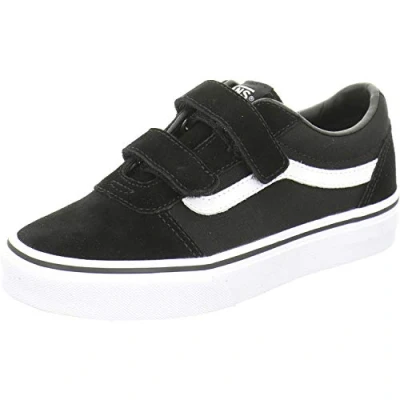 Abbildung von Vans Unisex Kinder Ward V Sneaker, Suede Canvas Black White, 36 EU