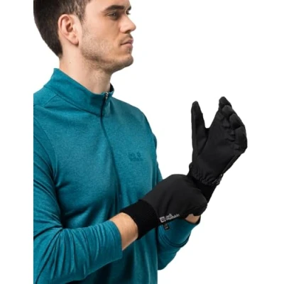 Abbildung von Jack Wolfskin Supersonic XT Fingerhandschuh, Größe: Large, Black
