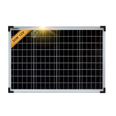 Abbildung von enjoy solar® Monokristallines Solar panel deal für Wohnmobil, Gartenhäuse, Boot (Mono 50W)