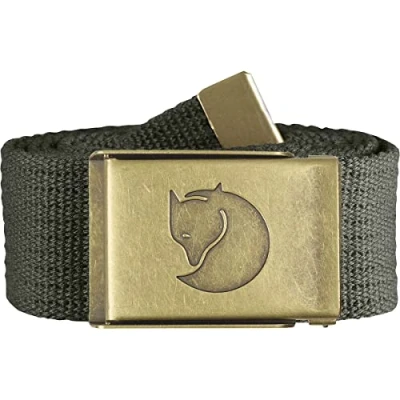 Abbildung von Fjällräven Herren Gürtel Canvas Brass Belt G rtel, Dark Olive, Einheitsgröße EU