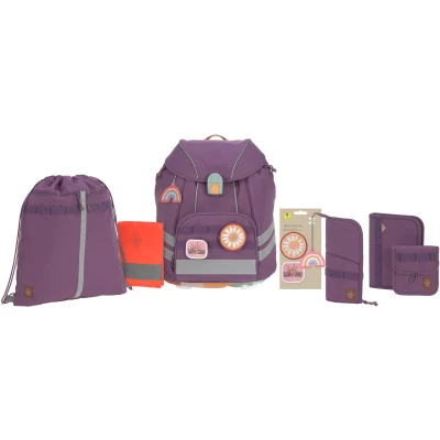 Abbildung von LÄSSIG 7 teiliges Schulranzen Set Kinder/School Flexy Unique Lila/Violett