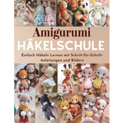 Abbildung von Amigurumi Häkelschule: Einfach Häkeln Lernen mit Schritt für Anleitungen und Bildern