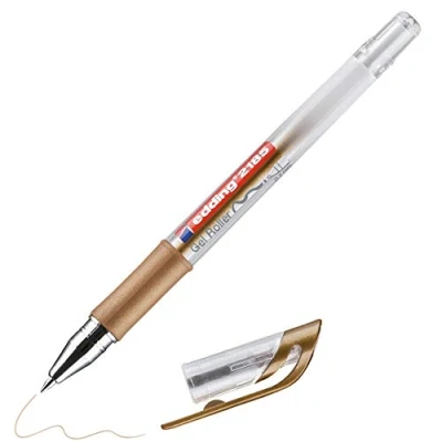 Abbildung von edding 2185 Gelroller kupfer 1 Stift 0,7 mm Gelstifte zum Schreiben, Malen, Mandala, Bulletjournal Gelschreiber, Gelmalstifte