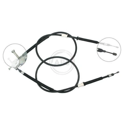 Abbildung von A.B.S. K17282 Handbremsseil 1355 Trommelbremse OPEL: Astra G CC, Zafira A, Convertible