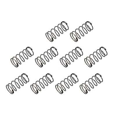 Abbildung von sourcing map 10Stk. Mikro Druckfeder Zugfeder 1,2mm Drahtdmr. 19mm Außendmr. 40mm freie Länge schwarz