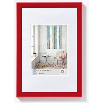Abbildung von walther design KP015R Trendstyle Kunststoffrahmen, 10x15 cm, rot