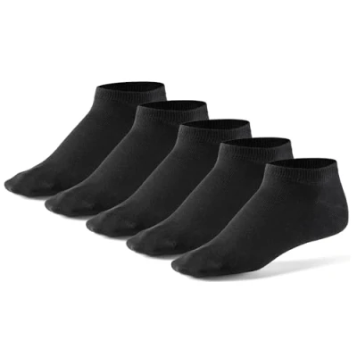 Abbildung von 5 Paar Sneaker Socken von Mat &amp; Vic&#039;s für Sie und Ihn Cotton classic (47 50, schwarz) 35 36 37 38 39 40 41 42 43 44 45 46 47 48 49 50