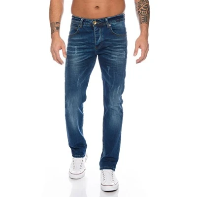 Abbildung von Rock Creek Herren Jeans Deep Blue RC 2110 [W36 L36]