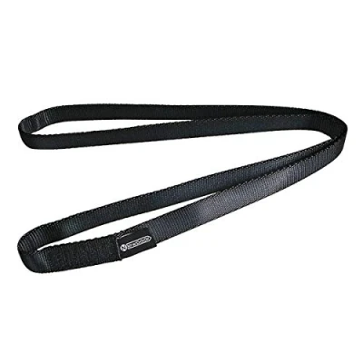Abbildung von NewDoar Kletterschlinge 16 mm Nylon Schlingenläufer 22 KN 4840 LB Kletterseil zum Klettern, Erstellen von Ankersystemen, Abseilausrüstung, perfekt für Baumarbeiten Black/180/1