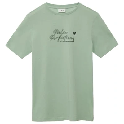 Abbildung von s.Oliver Junior Jungen 2164551 T Shirt, grün, 146/152 cm