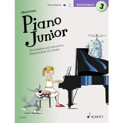 Abbildung von Piano Junior: Konzertbuch 3: Leichte Vortragsstücke zur Klavierschule. Band 3. Klavier. (Piano Junior deutsche Ausgabe, 3)