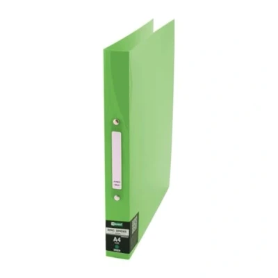 Abbildung von D.RECT 2200 Plastik Ringordner Ringbuch aus PP, Cover, Polypropylene, A4 35mm Rückenbreite 2 Ringe, transparent Grün