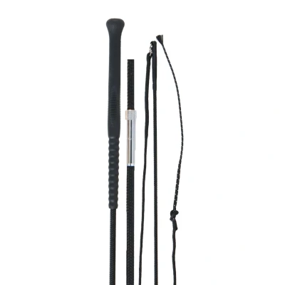 Abbildung von Fleck Longierpeitsche Ergo Grip Einklappbar Schwarz 180cm