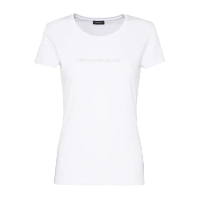 Abbildung von Emporio Armani Damen Iconic Cotton T Shirt, M, Weiß