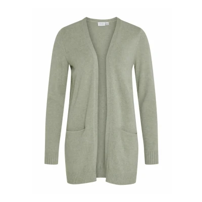Abbildung von VILA Viril OPEN Strickjacke, Damen, Größe: Medium, Oil green