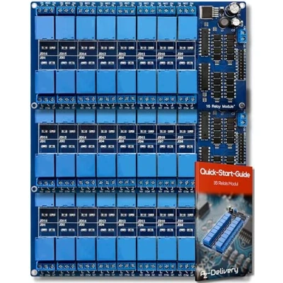 Abbildung von AZDelivery 3 x 16 Relais Modul 12V mit Optokoppler Low Level Trigger kompatibel Arduino inklusive E Book!