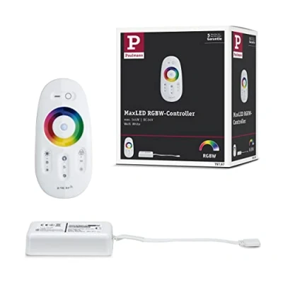 Abbildung von Paulmann 79797 Stripe MaxLED RGBW Controller max. 144 Watt dimmbar Lichtband Weiß Lichtstreifen Kunststoff LED Band