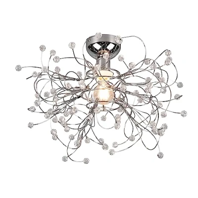 Abbildung von TRIO Leuchten Deckenleuchte »GLORIA«, 1 flammig, Leuchtmittel E27 ohne Leuchtmittel, Deckenlampe mit Deko Kugeln aus Acryl, Ø 52cm, exkl 1xE27 max 40W