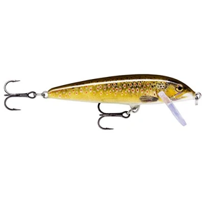 Abbildung von Rapala X Rap Countdown Angelköder Angelzubehör aus Balsaholz Süßwasser Spinnköder Lauftiefe 0.9 1.5m Fischköder 7cm, 10g Hergestellt in Estland Live Brown Trout