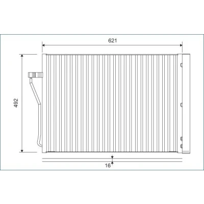Abbildung von VALEO 812879 Klimakondensator mit Trockner 15 14 Aluminium 492