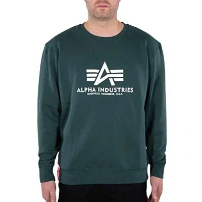Abbildung von Alpha Industries Sweatshirt, Herren, Größe: XL, Navy greem