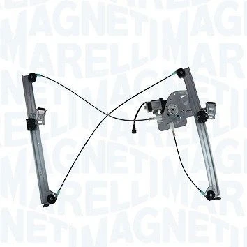 Abbildung von Magneti Marelli Fensterheber vorne links elektrisch mit Elektromotor 350103229000 VOLKSWAGEN: Polo III Hatchback