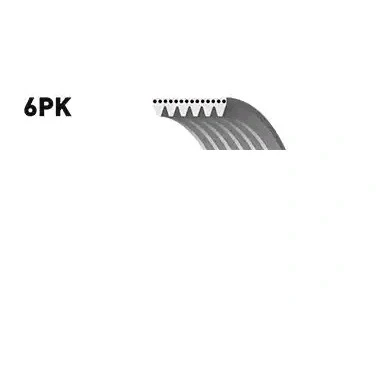 Abbildung von GATES Micro V 6PK2603 Keilrippenriemen 2603 6 Polyester, EPDM (Ethylen Propylen Dien Kautschuk) JEEP: GRAND Cherokee 2, II