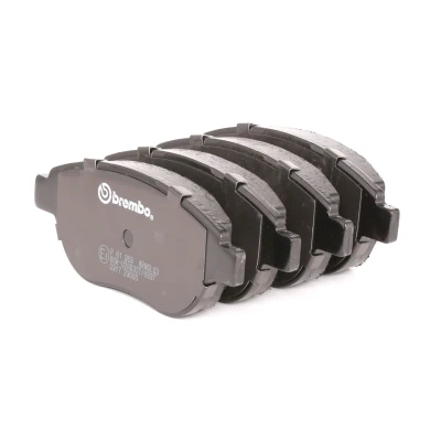 Abbildung von BREMBO P 61 068 Bremsbelagsatz exkl. Verschleißwarnkontakt mit Bremssattelschrauben ohne Zubehör PEUGEOT: 307 CC, Estate, 206 Hatchback