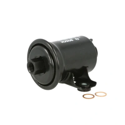Abbildung von BOSCH 0 986 450 115 Kraftstofffilter Leitungsfilter TOYOTA: Corolla Levin Coupe, IX Saloon, VIII Liftback