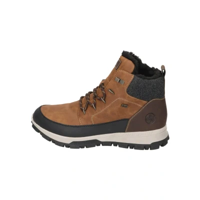 Abbildung von Rieker Snowboot/Winterstiefel, Herren, Größe: 40, Schwarz mandel/granit moro Schuhe