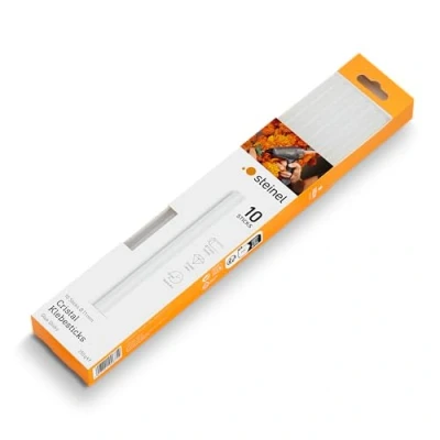 Abbildung von Steinel Cristal Klebesticks 11 mm, 10 Sticks, 250g, durchsichtiger Schmelzkleber für kaum sichtbare Klebestellen