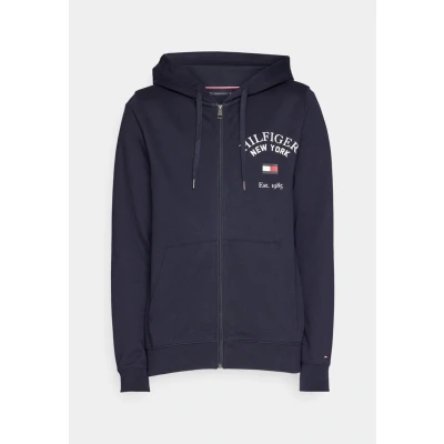 Abbildung von Tommy Hilfiger Arched Varsity ZIP THRU Sweatjacke, Herren, Größe: XS, Desert sky