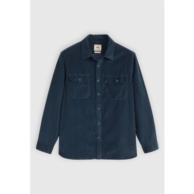 Abbildung von Levi&#039;s Jackson Worker Overshirt Hemd, Herren, Größe: XXL, Zodiac blue