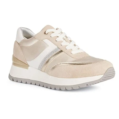 Abbildung von Geox Damen D Desya Sneaker, LT Gold/LT Taupe, 41 EU