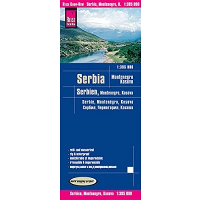 Abbildung von Reise Know How Landkarte Serbien, Montenegro, Kosovo / Serbia, (1:385.000): reiß und wasserfest (world mapping project)