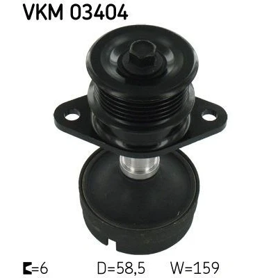 Abbildung von SKF VKM 03404 Freilauf Lichtmaschine 31,3