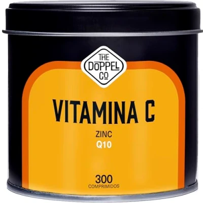 Abbildung von Vitamin C 1000 mg + 20 Zink 40 Q10 pro Tagesdosis 300 Tabletten Vitamine gegen Müdigkeit und Erschöpfung Für das Immunsystem die Abwehrkräfte Hochkonzentriertes reines
