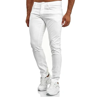 Abbildung von Tazzio Jeans Herren Slim Fit Stretch Jeanshose Hose Denim 165251 (40W/30L, Weiß)