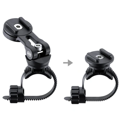 Abbildung von Apple iPhone 14 Pro Max Handyhalterung Fahrrad,E Scooter Lenkrad Schwarz