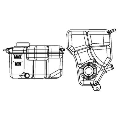 Abbildung von MAHLE ORIGINAL CRT 133 000S Ausgleichsbehälter ohne Kappe, Sensor FORD: FIESTA 5